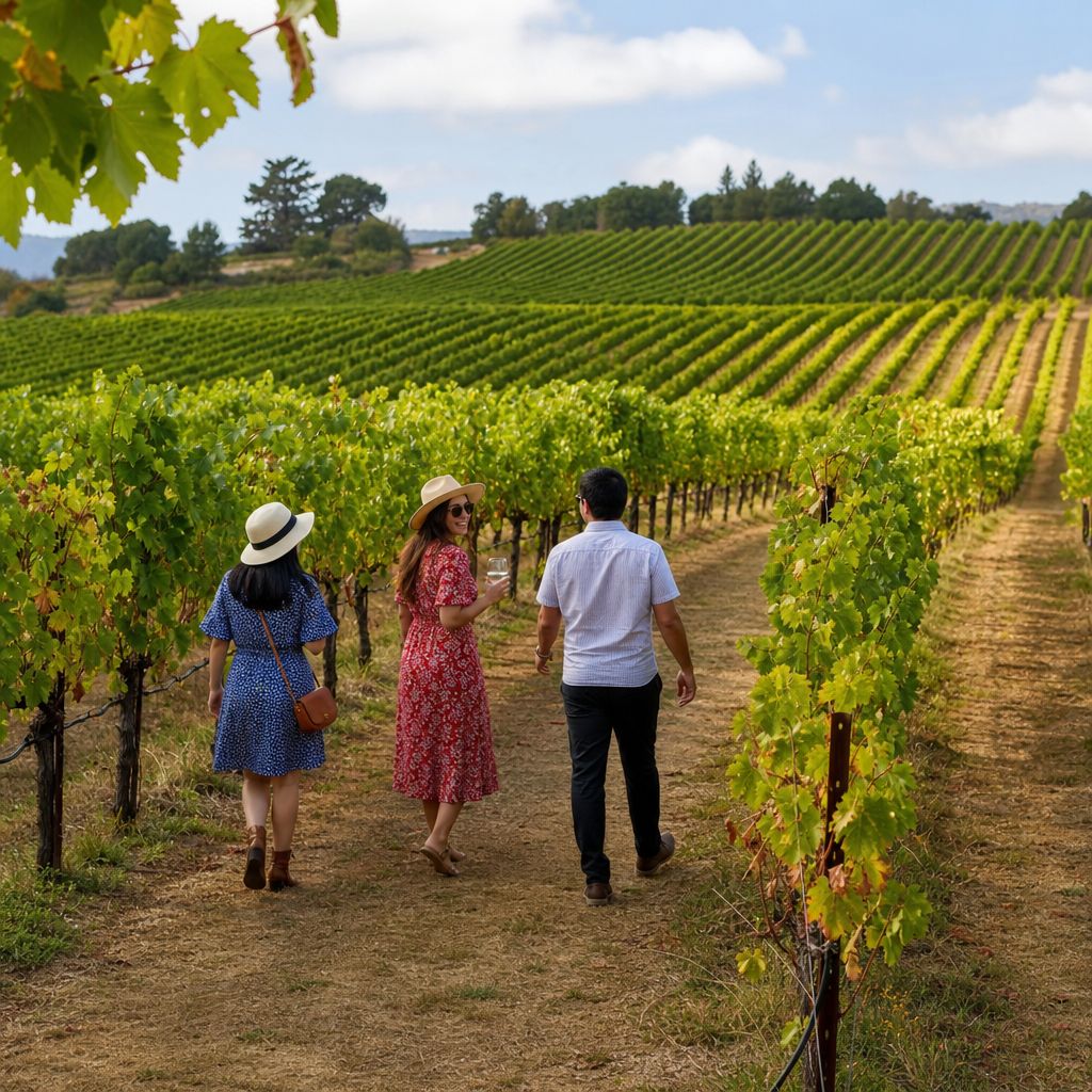 Vineyard Image demonstrating Vineyard in the Travel,Tourism context